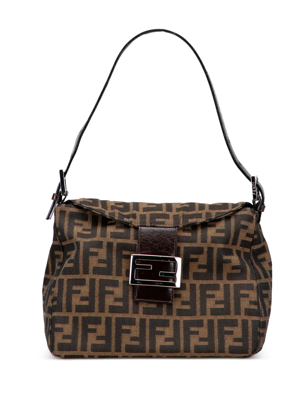 Fendi Pre-Owned 20th Century Zucca Canvas Double Flap shoulder bag | Brown | Image 1
