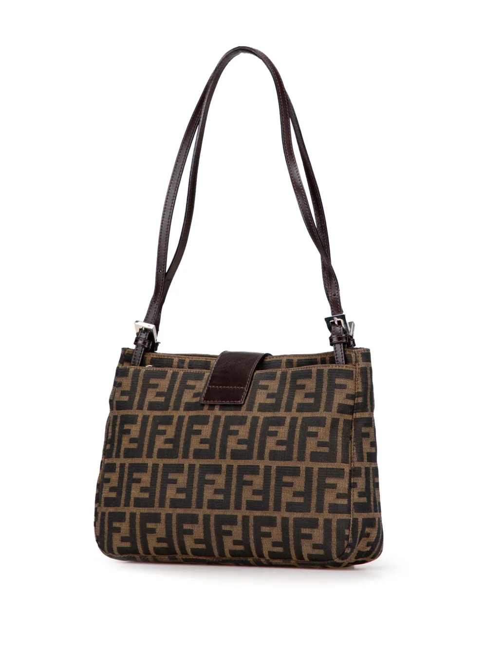 Pre-owned Fendi 20th Century Zucca Canvas Shoulder Bag