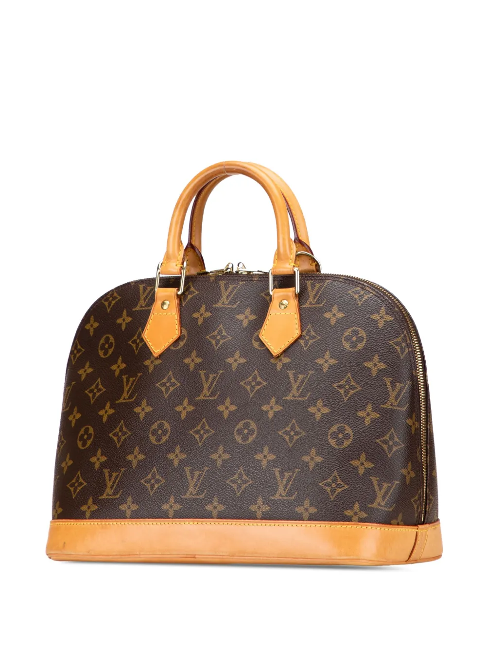 Pre-owned Louis Vuitton 1999 Monogram Alma Pm Handbag In Brown