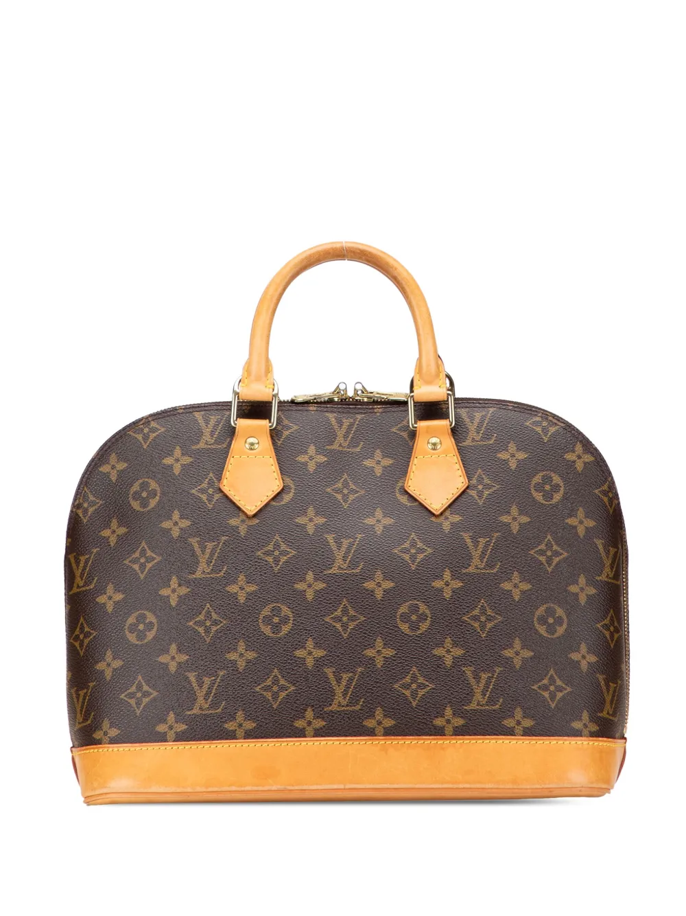Pre-owned Louis Vuitton 1999 Monogram Alma Pm Handbag In Brown