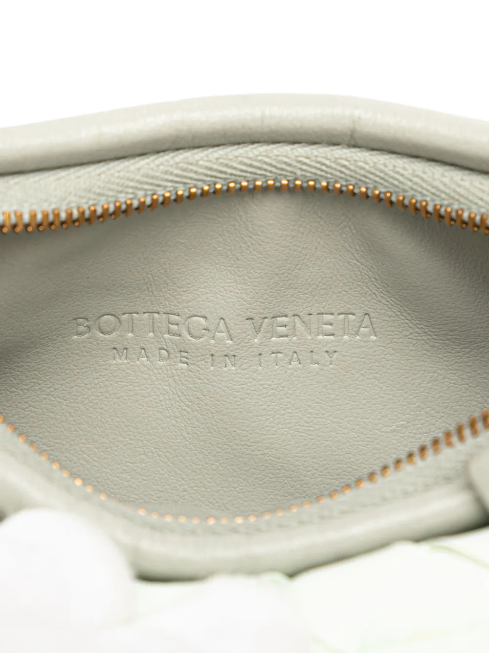 Pre-owned Bottega Veneta 2012-2025 Small Bicolor Lambskin Intrecciato Gemelli Bag Hobo Bag In Gray