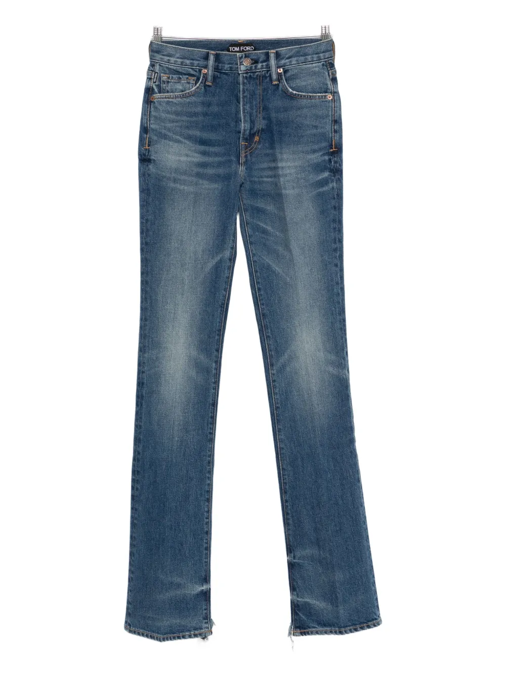 Tom Ford Jeans Flare Fit Japanese Stonewashed In Blue
