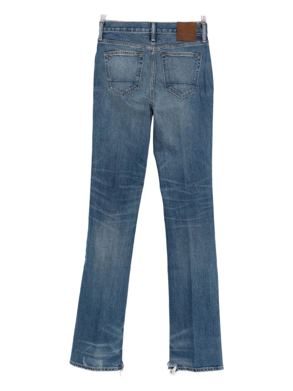 TOM FORD JEANS FLARE FIT JAPANESE STONEWASHED - Blauw