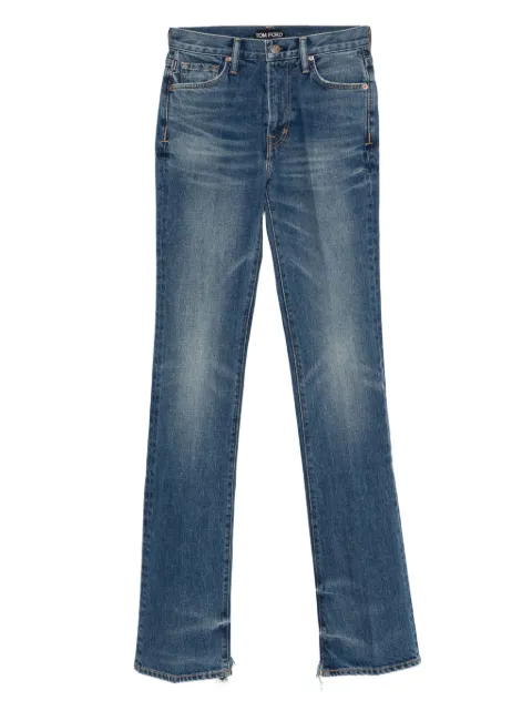 TOM FORD stretch raw denim flared trousers