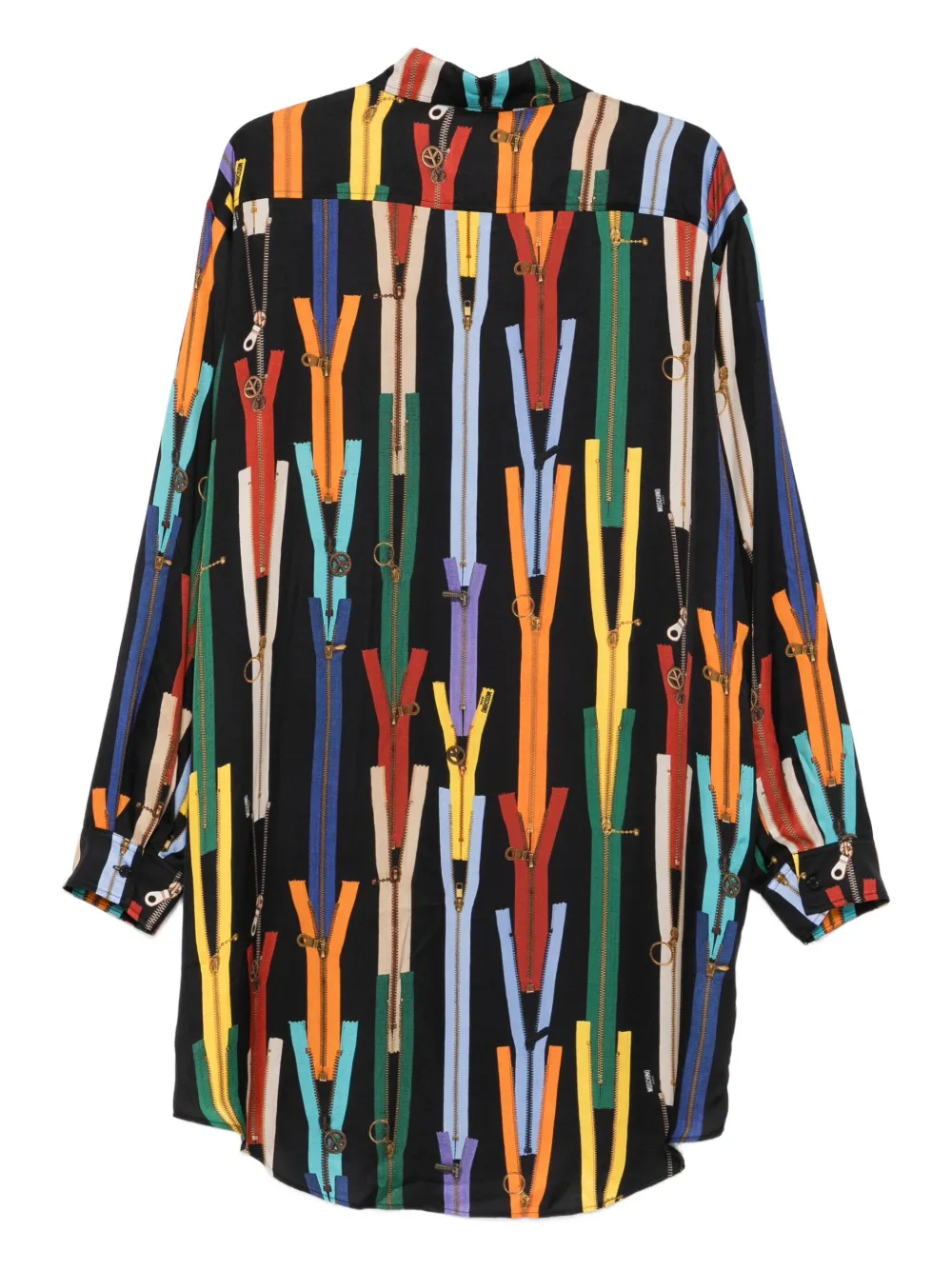 MOSCHINO JEANS graphic-print dress - Zwart