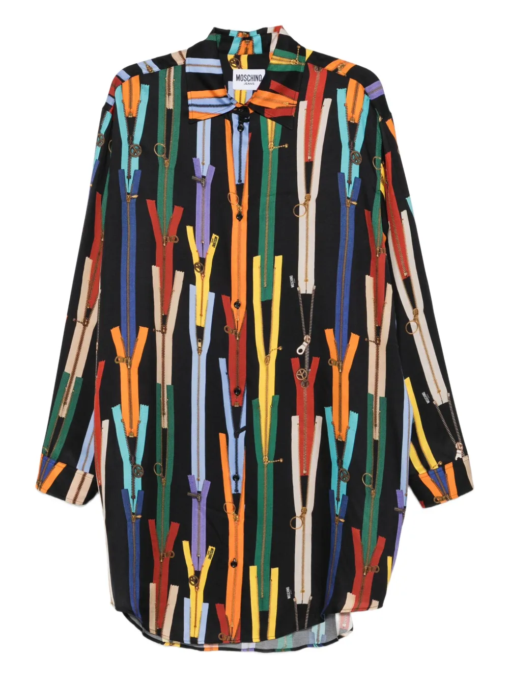 MOSCHINO JEANS graphic-print dress - Nero