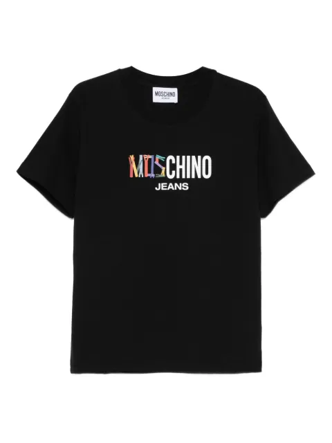 MOSCHINO JEANS playera con logo estampado