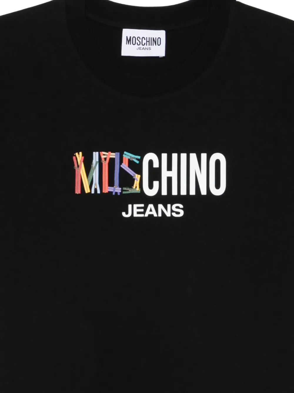 MOSCHINO JEANS T-shirt met logoprint Zwart