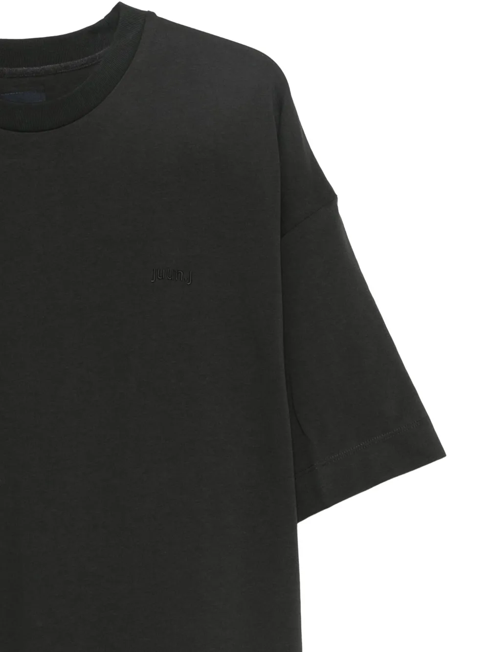 Juun.J T-shirt met grafische print Grijs