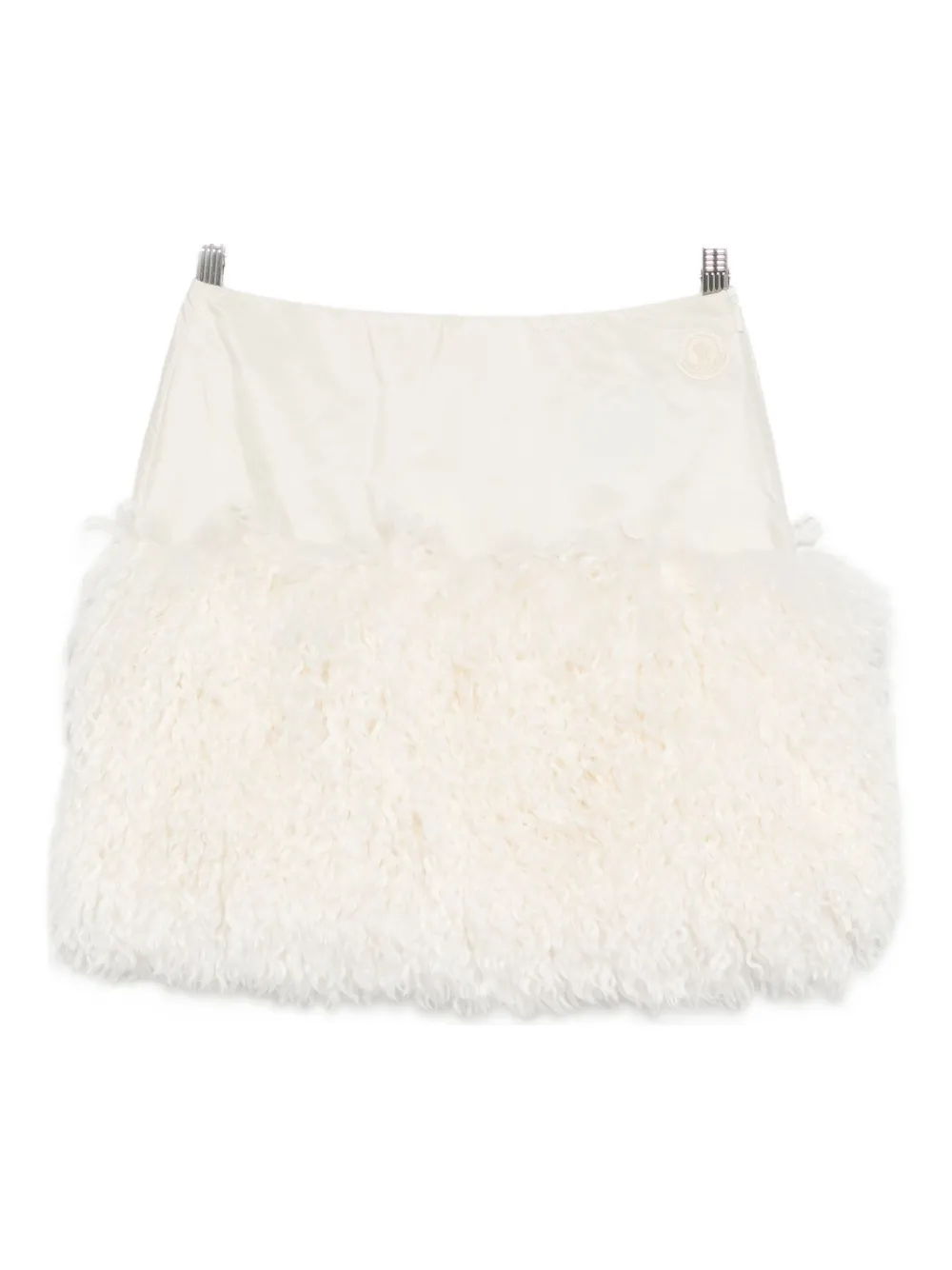 Moncler fluffy-trim skirt - Toni neutri