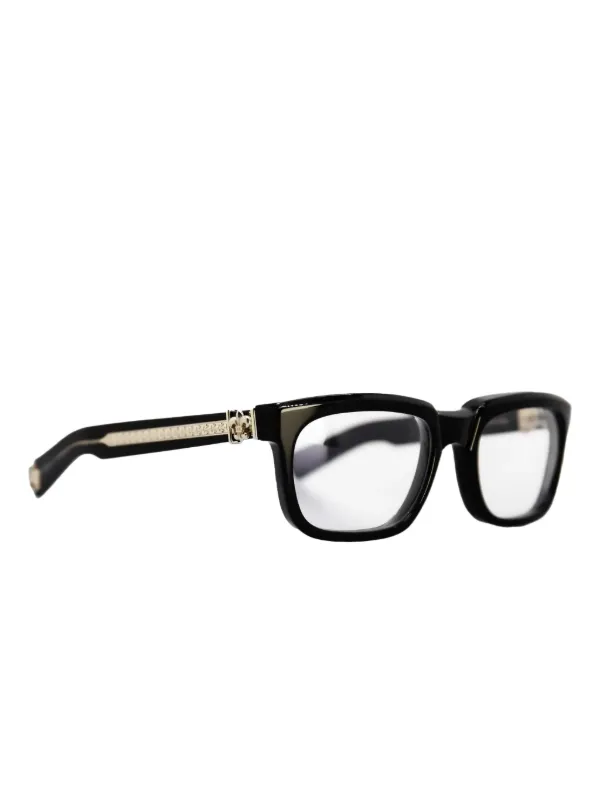 Chrome Hearts rectangle-frame Glasses | Black | FARFETCH ZA