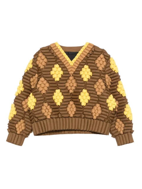 RAXXY diamond-pattern sweatshirt