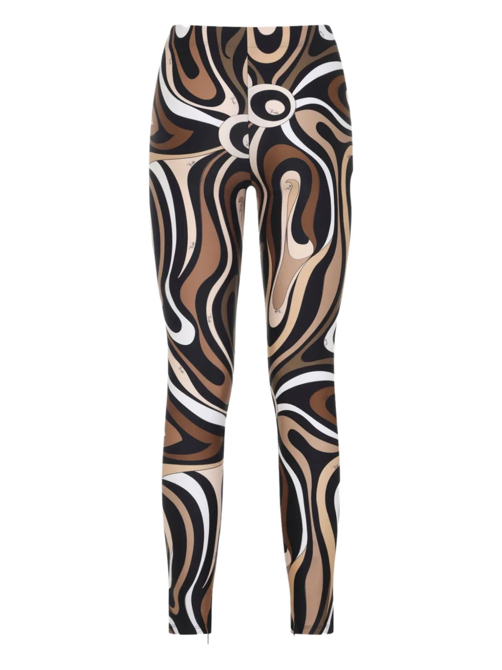 PUCCI swirl-pattern trousers - Zwart
