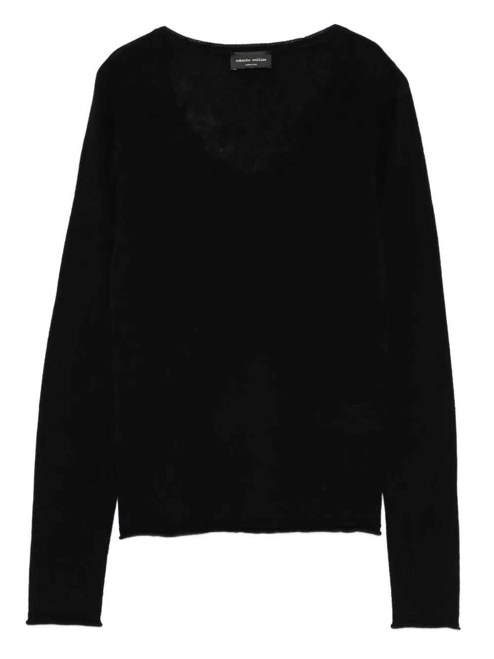 Roberto Collina V-neck jumper - Schwarz