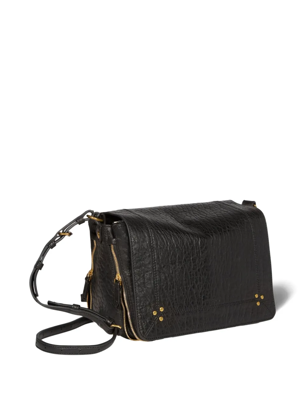 Jérôme Dreyfuss Igor zip detail cross body bag - Zwart