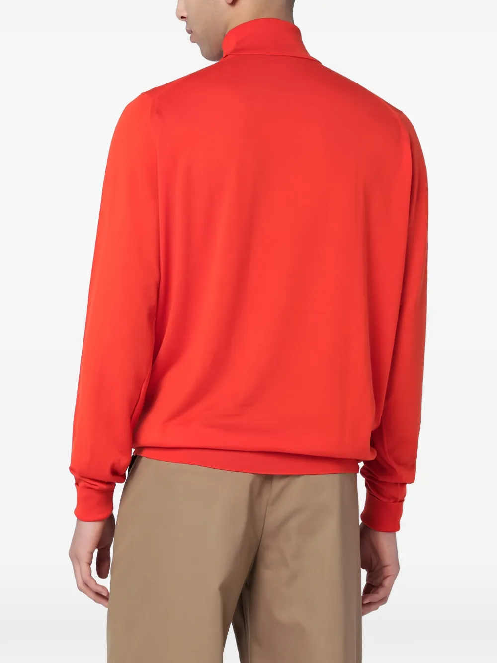  John Smedley Roll-neck Richards Sweater - Orange 