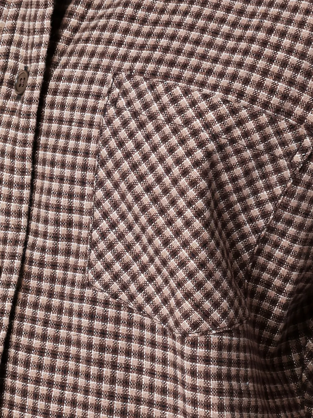 OUR LEGACY Blouse met geometrische print Bruin