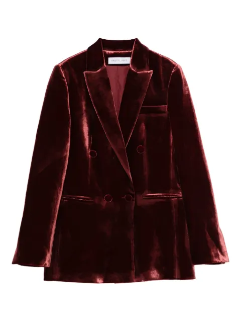 Raquel Diniz double-breasted velvet blazer