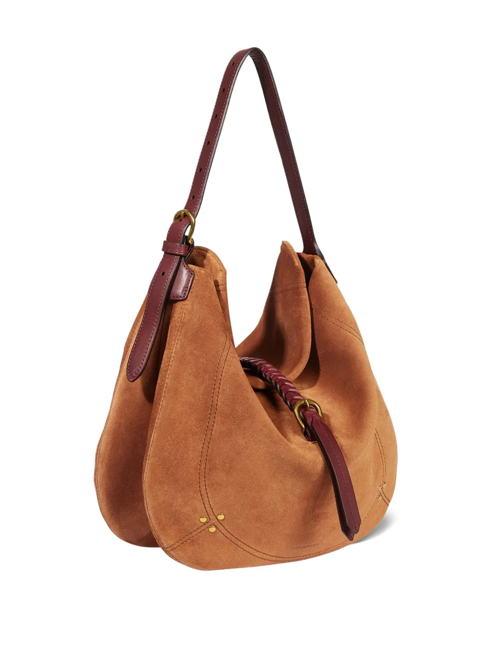 Jérôme Dreyfuss Luis crossbodytas met studs Bruin