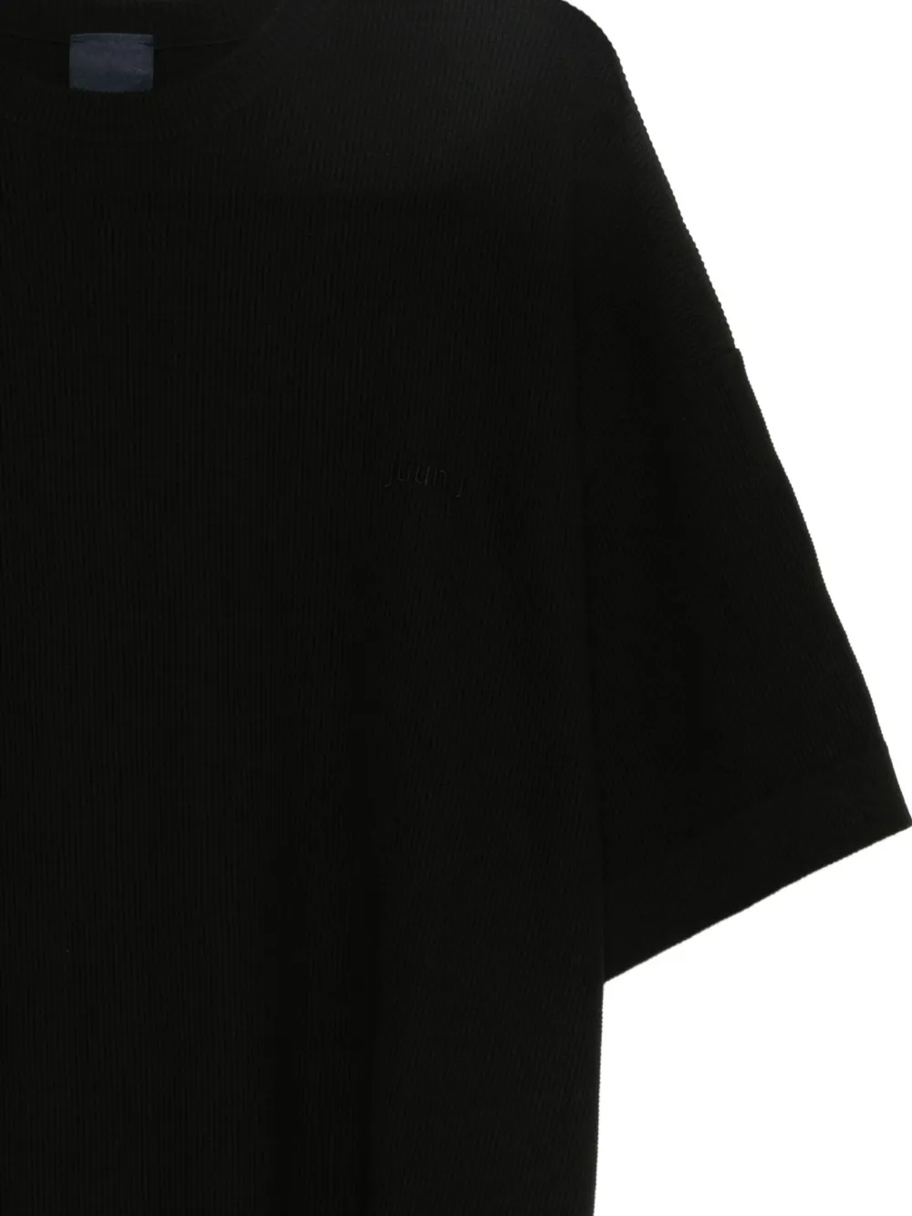 Juun.J T-shirt met logoprint Zwart