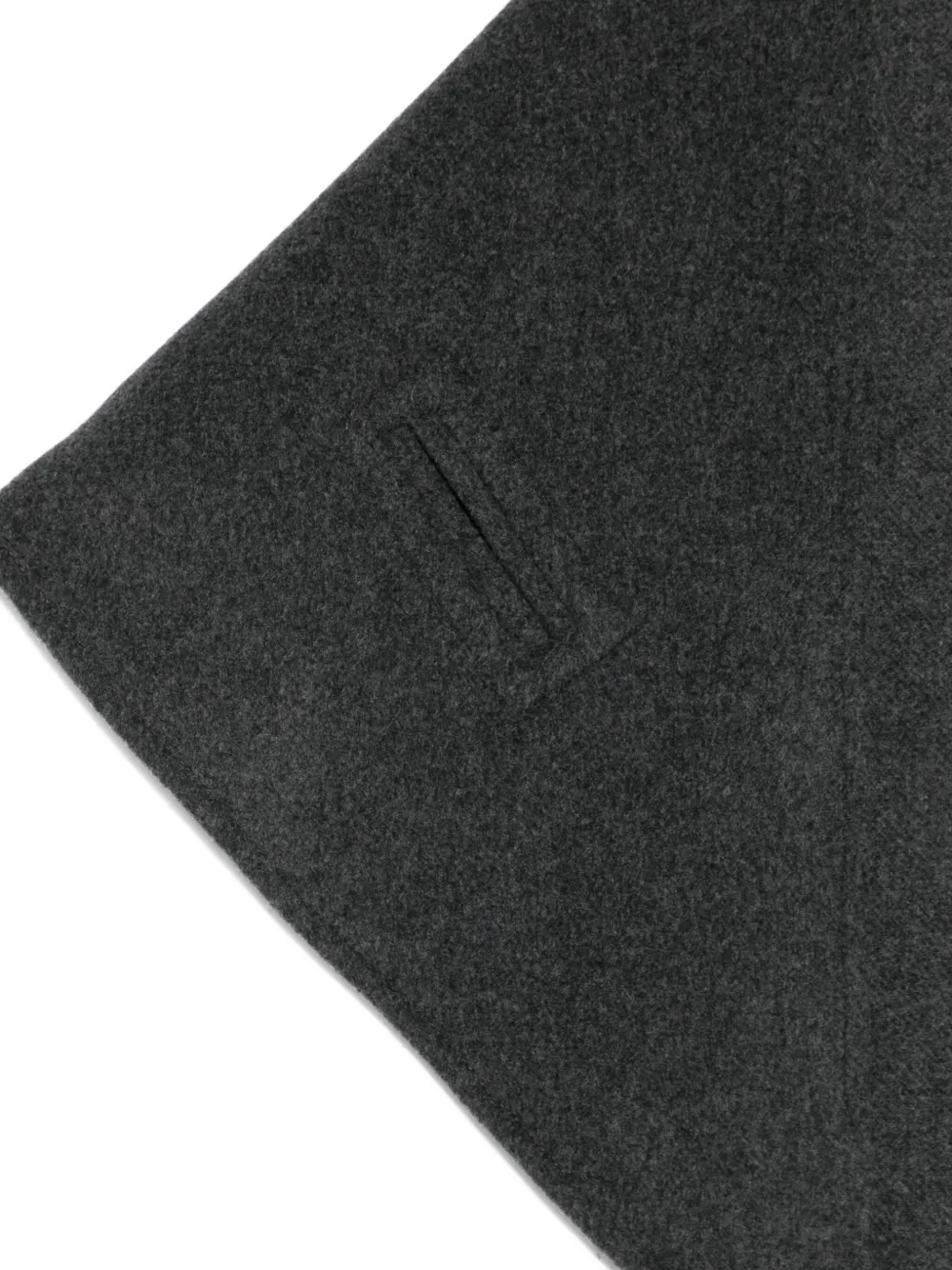 The Garment Rectangular Scarf Fringed Edges In Black