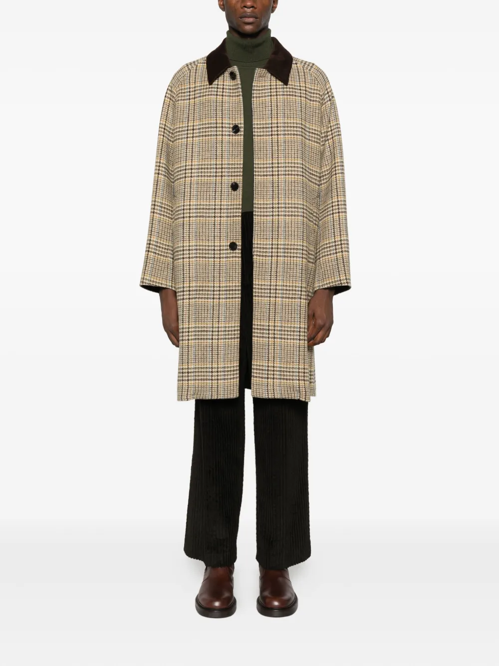 AMARÁNTO checked single-breasted coat | Single Breasted Coats | Image 2