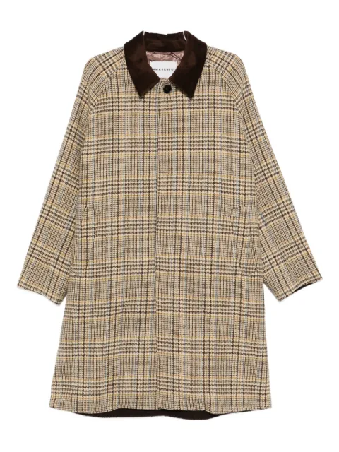 AMARÁNTO checked single-breasted coat