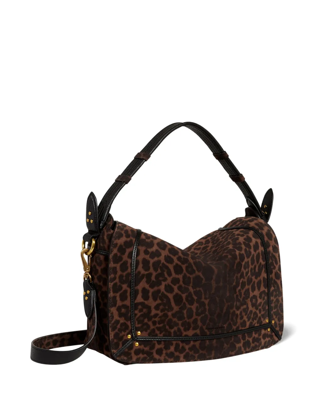 Jérôme Dreyfuss Pepito M leopard shoulder bag - Bruin