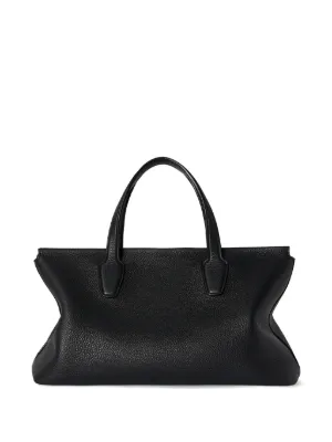 The Row Leather Tote Bag | ブラック | FARFETCH JP