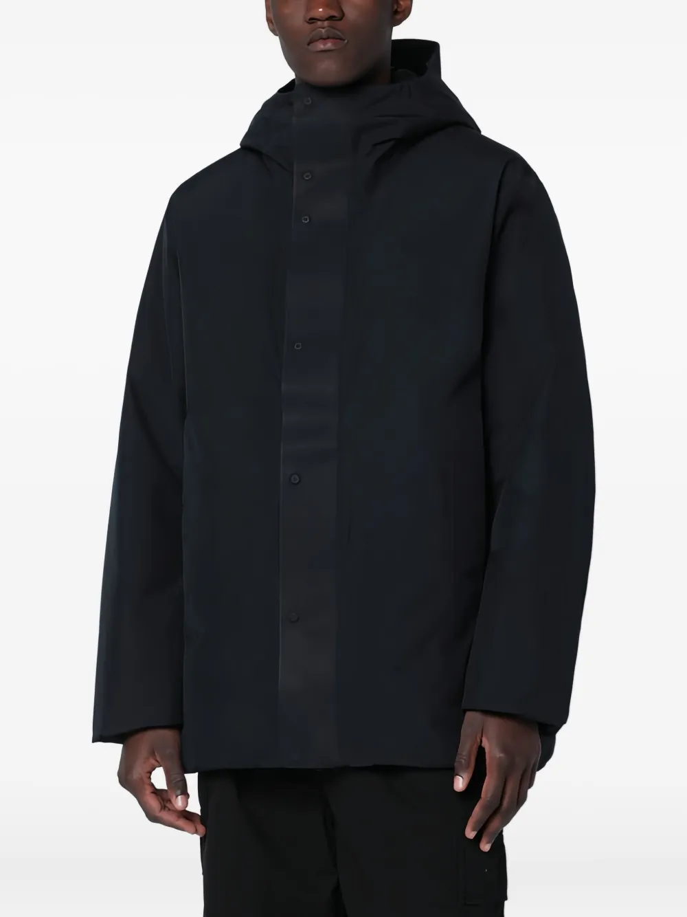 Goldwin veste boutonnée à capuche | noir | Image 1