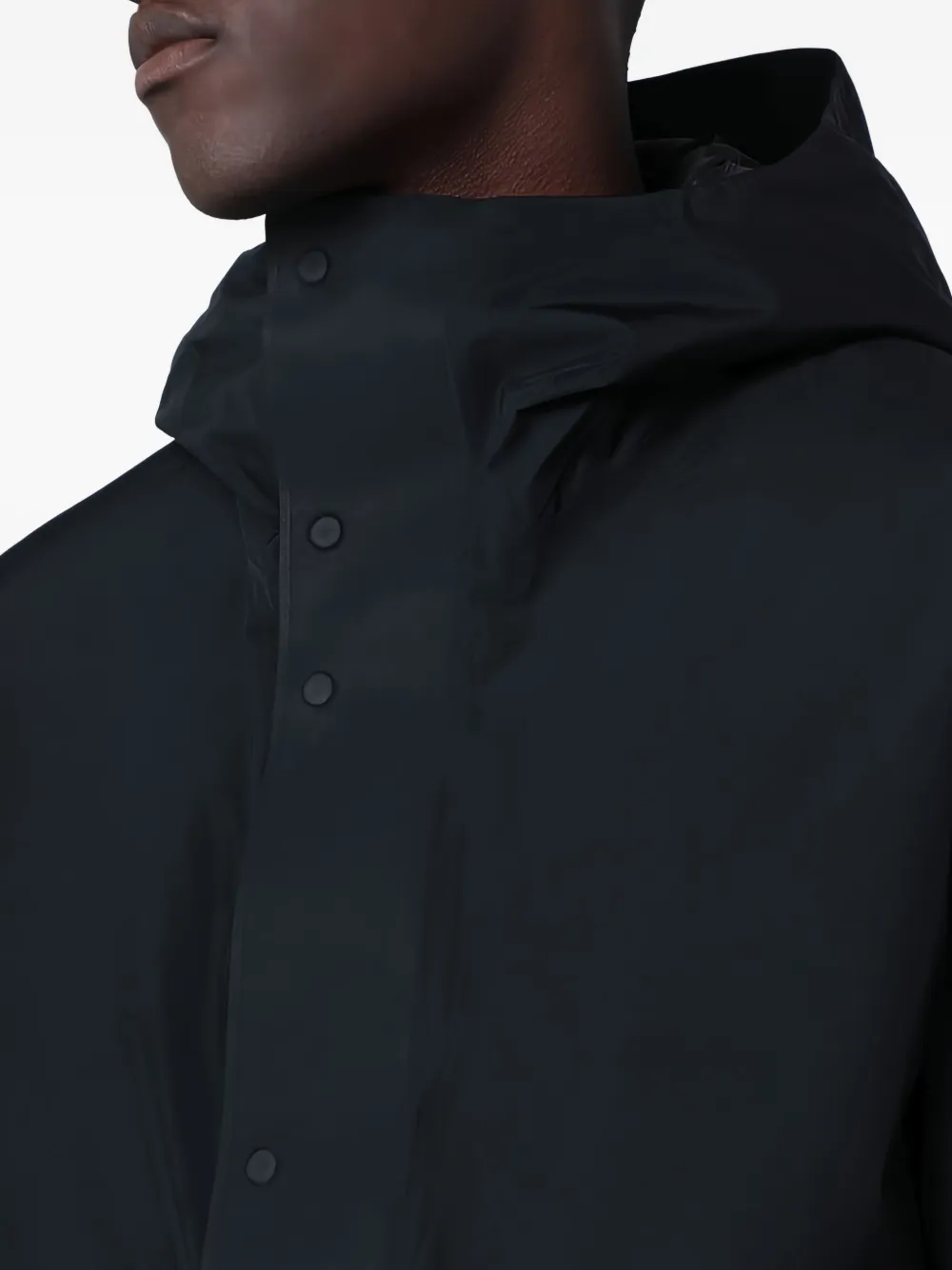 Goldwin Jack met capuchon en knoopsluiting Zwart