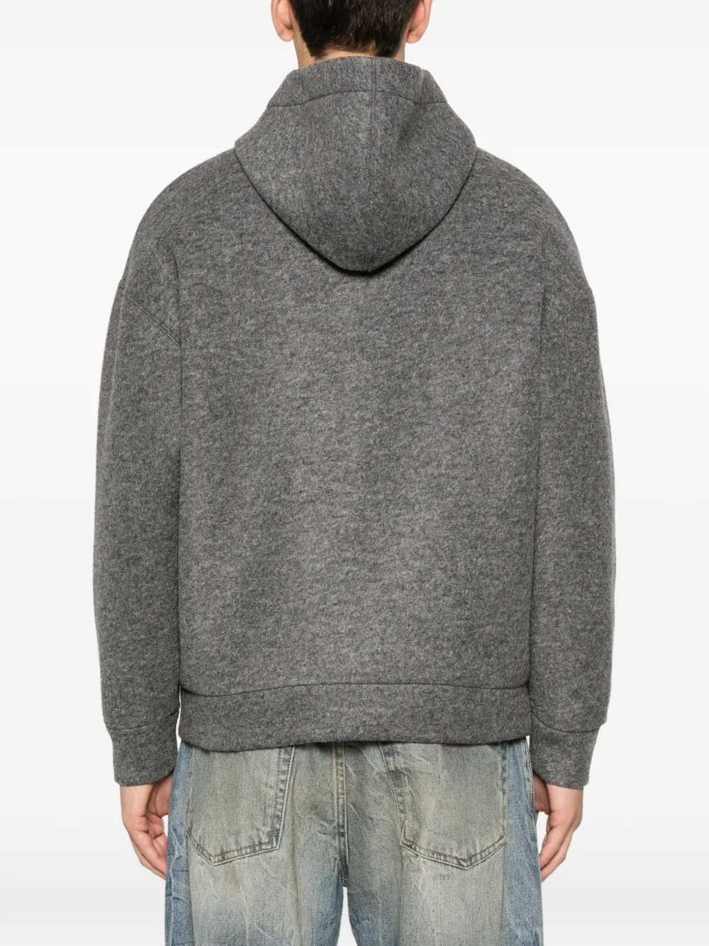 Lc23 Zip-up Hooded Jacket In Gray