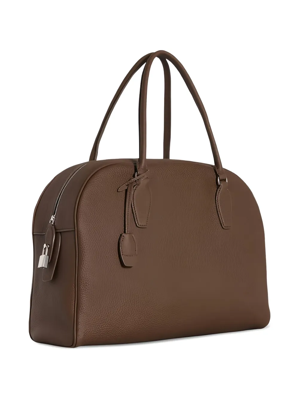 The Row India Zip Tote Bag In Brown