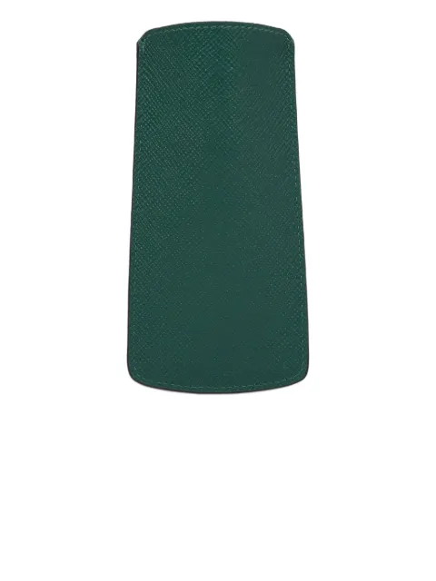 Smythson funda para lentes de piel panama