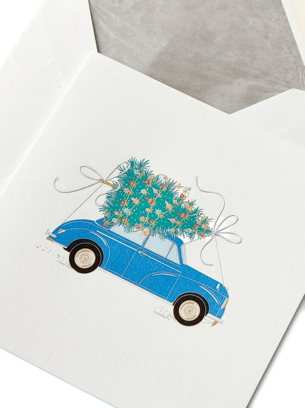 Smythson Car-print christmas card set (pack of ten) | Desk Accessories | Image 2