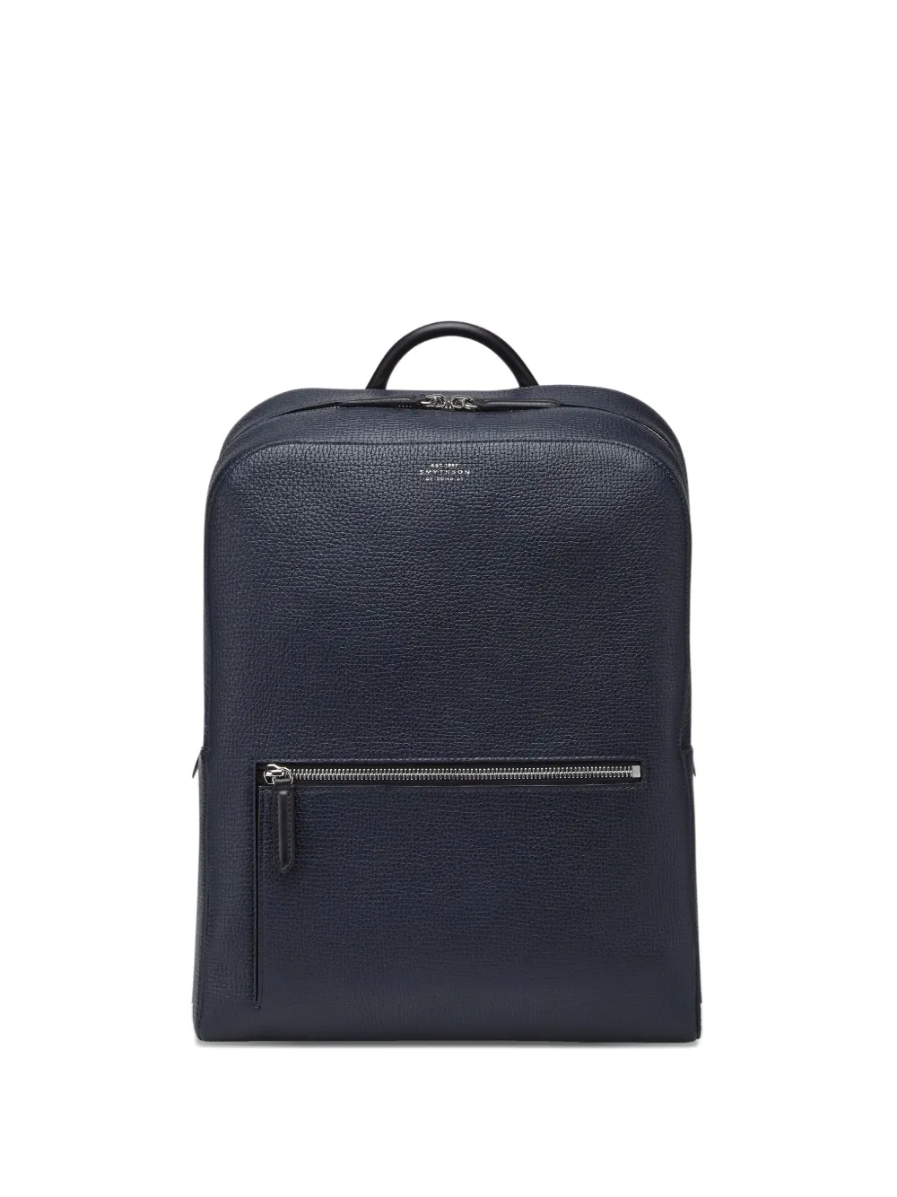 Smythson Zipped Backpack In Blue