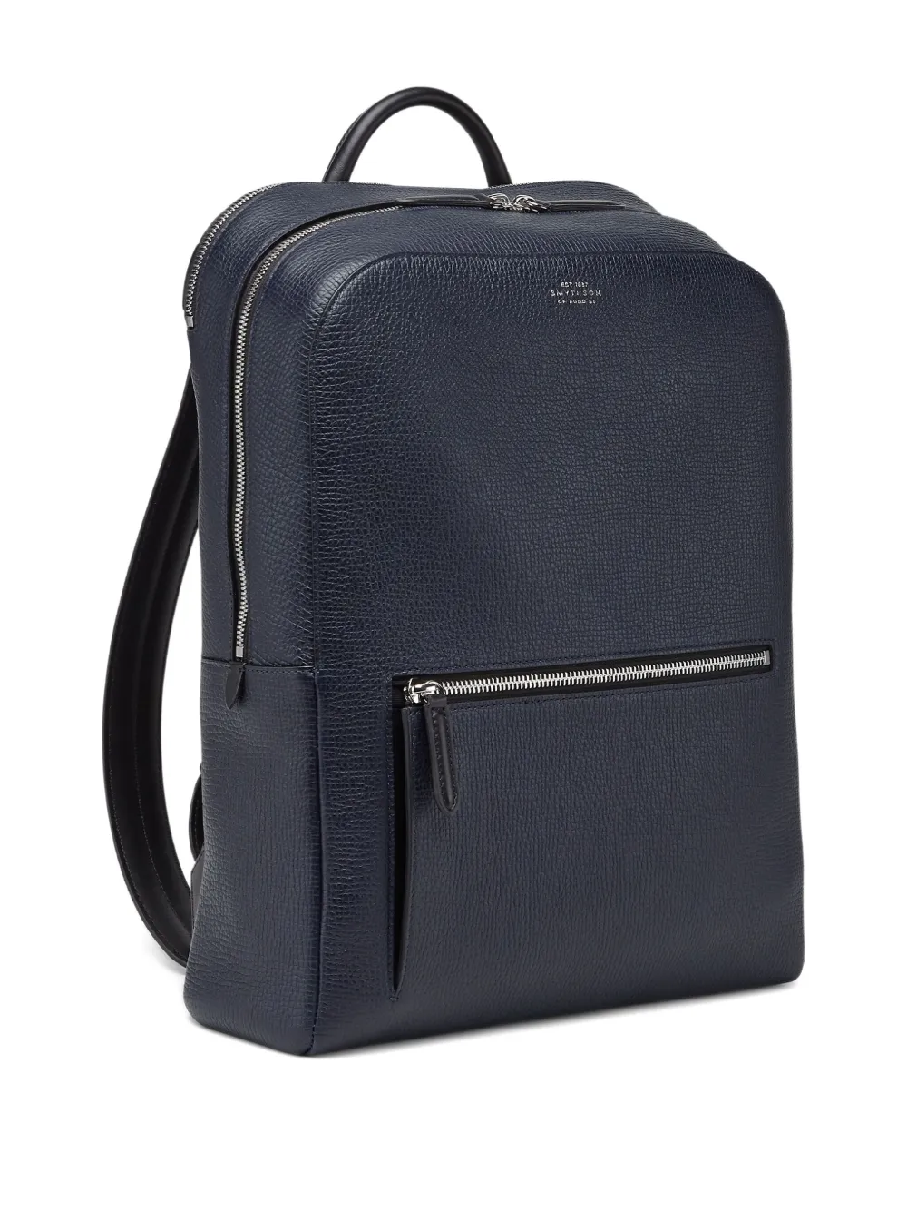 Smythson Zipped Backpack In Blue