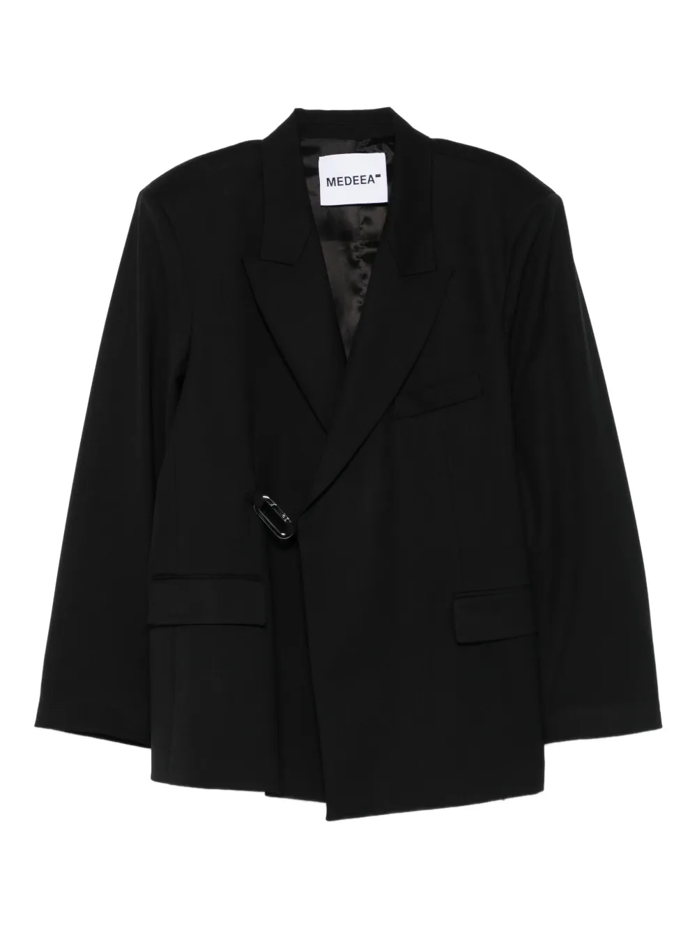 MEDEEA carabiner-detail blazer | Black | Image 1