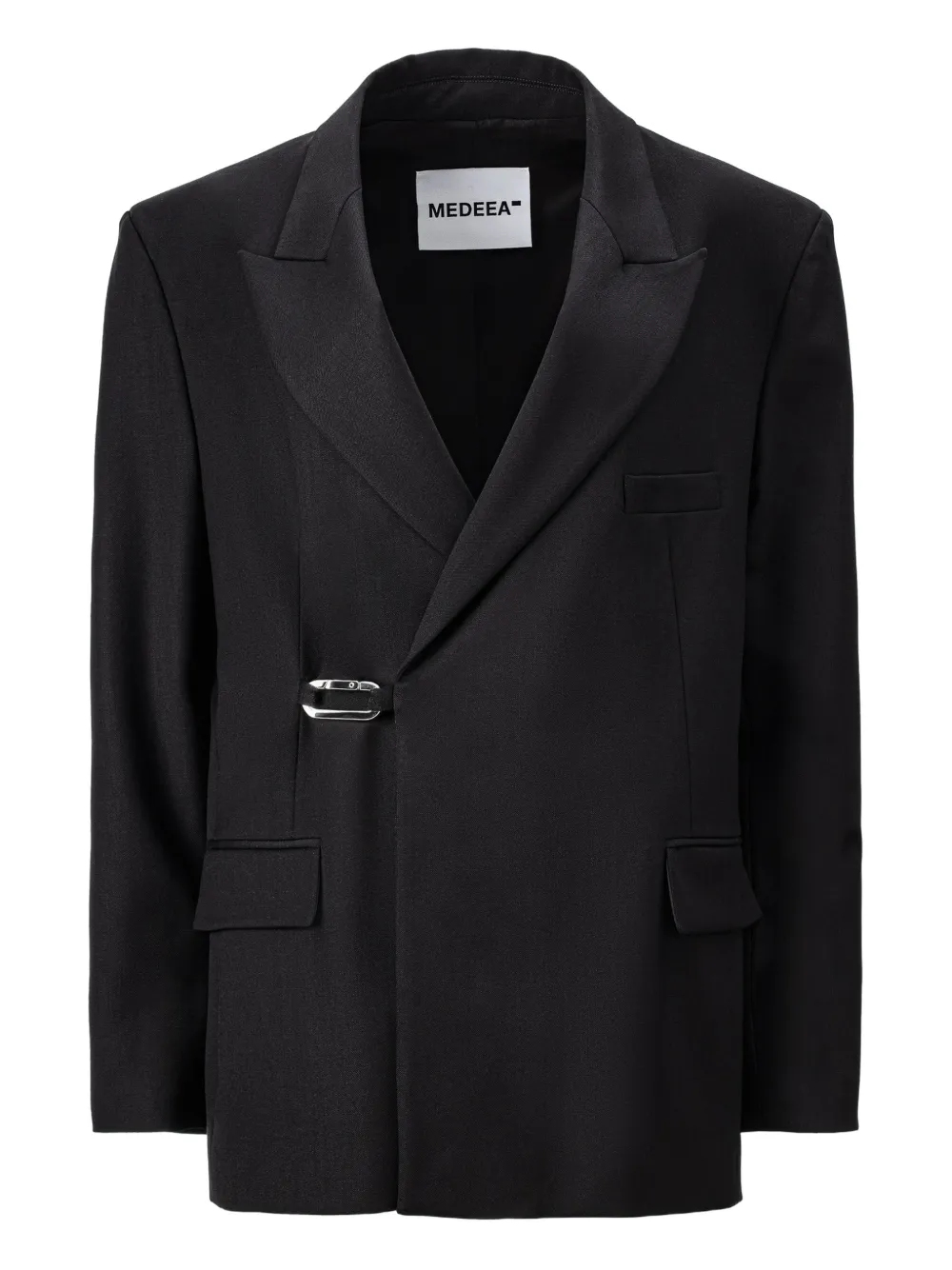 MEDEEA carabiner-detail blazer | Black | Image 1
