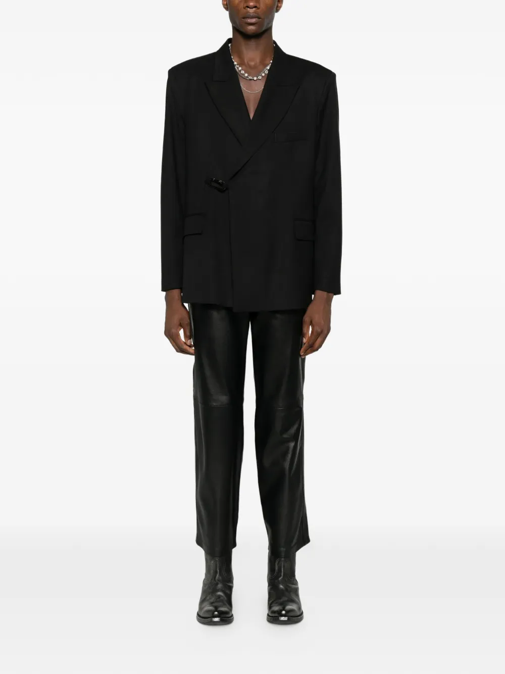 MEDEEA straight-leg leather trousers | Regular-Fit & Straight Leg Pants | Image 2