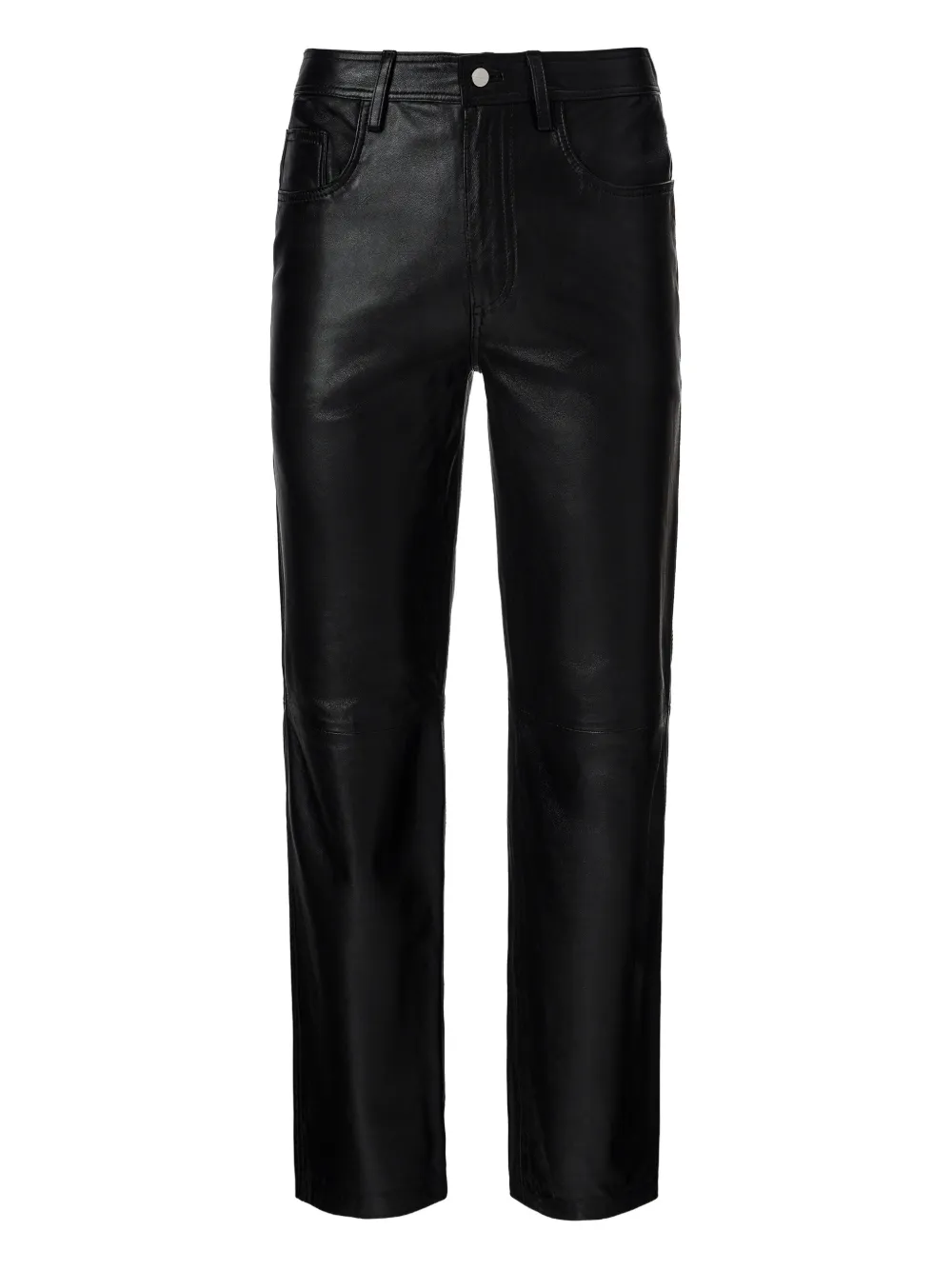 MEDEEA straight-leg leather trousers | Black | Image 1