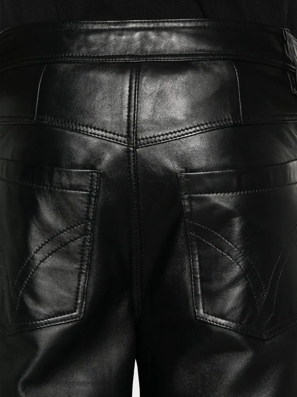 MEDEEA Leren broek Zwart