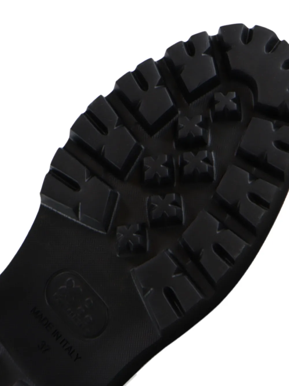 Notabene Tereza loafers met krokodillen-reliëf en franje Bruin