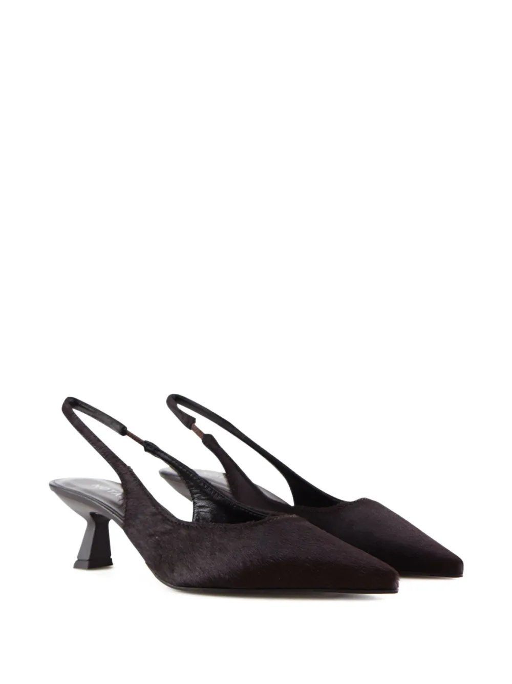 Notabene 50 mm Elisa pumps met kalfshaar Bruin