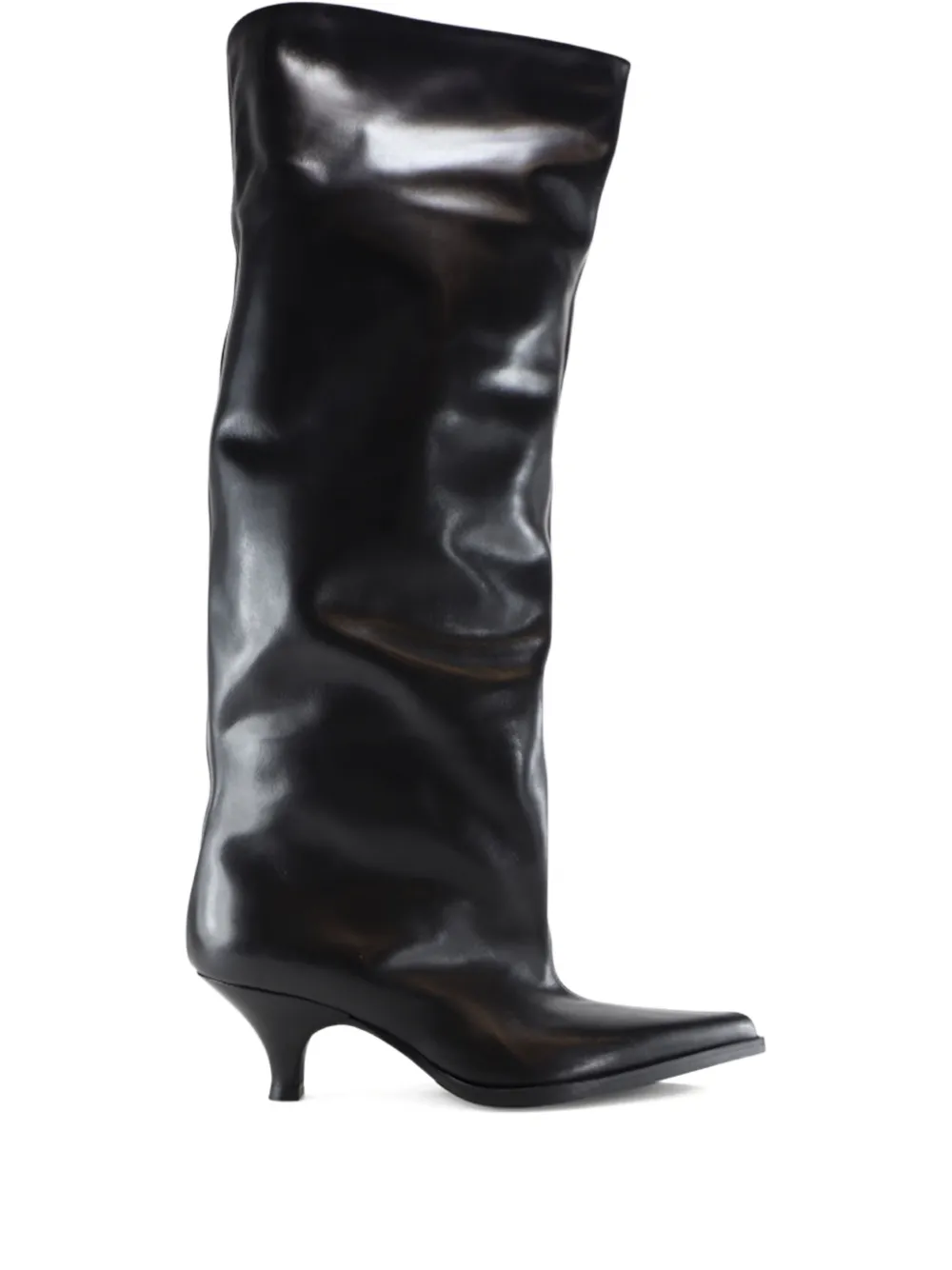 Notabene 60mm Yolanda Pointed Leather Boots In Multi