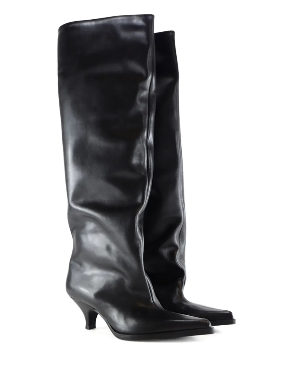 Notabene 60mm Yolanda Pointed Leather Boots In Multi