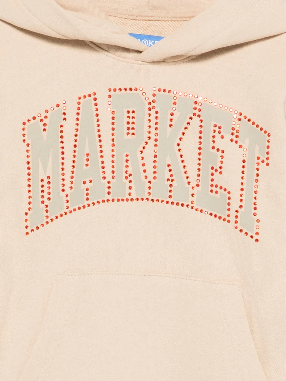 MARKET Hoodie met logo Beige