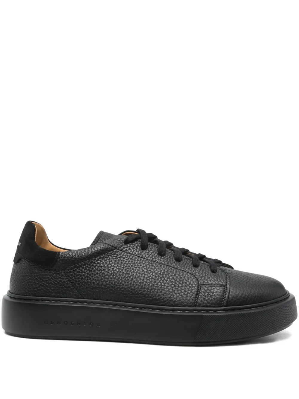 Henderson Baracco Leone leren sneakers Zwart