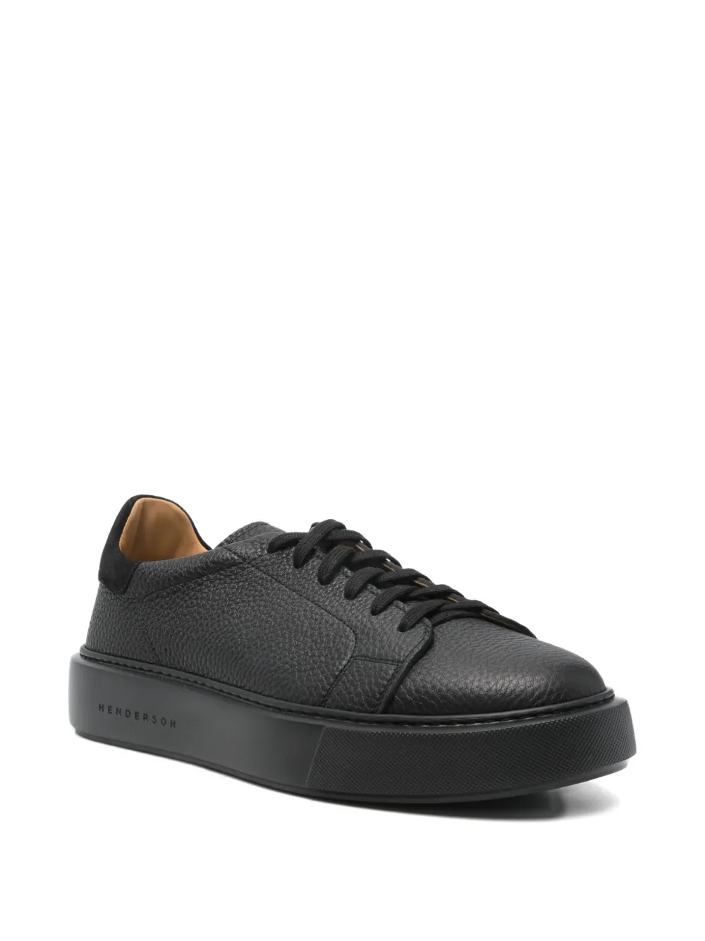 Henderson Baracco Leone leren sneakers Zwart