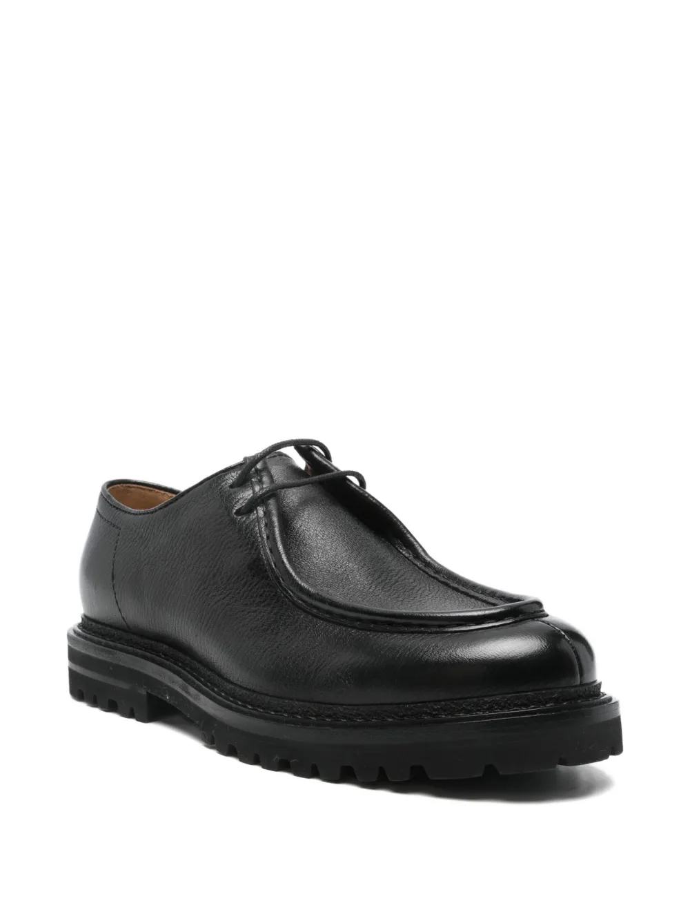 Henderson Baracco Leren derby schoenen CERVO VACCHETTA NERO